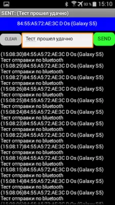 Bluetooth CHAT REMOTE CONTROL android App screenshot 2